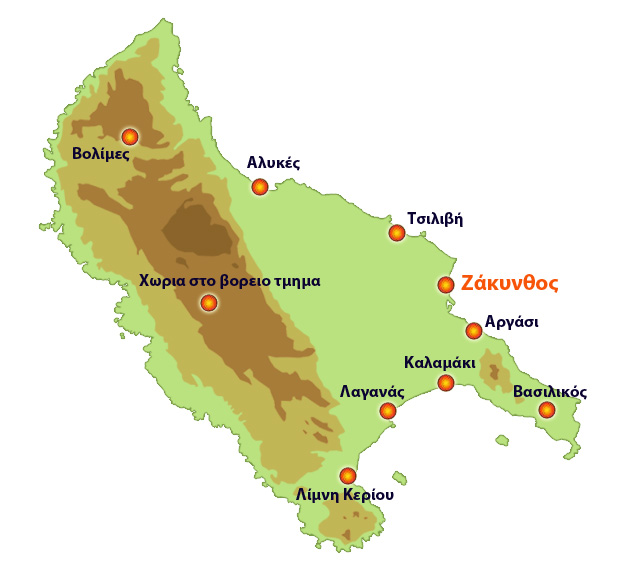 Χάρτης της περιοχής